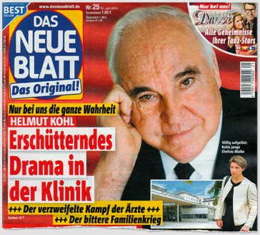 Nur bei uns die ganze Wahrheit - Helmut Kohl - Erschütterndes Drama in der Klinik - Der verzweifelte Kampf der Ärzte - Der bittere Familienkrieg
