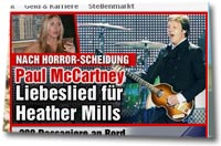 "Nach Horror-Scheidung: Paul McCartney. Liebeslied für Heather Mills"