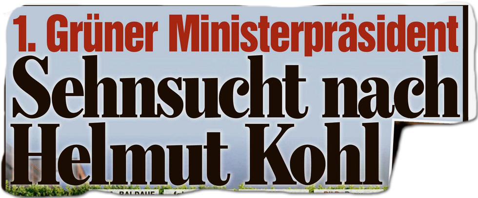  1. Grüner Ministerpräsident Sehnsucht nach Helmut Kohl 