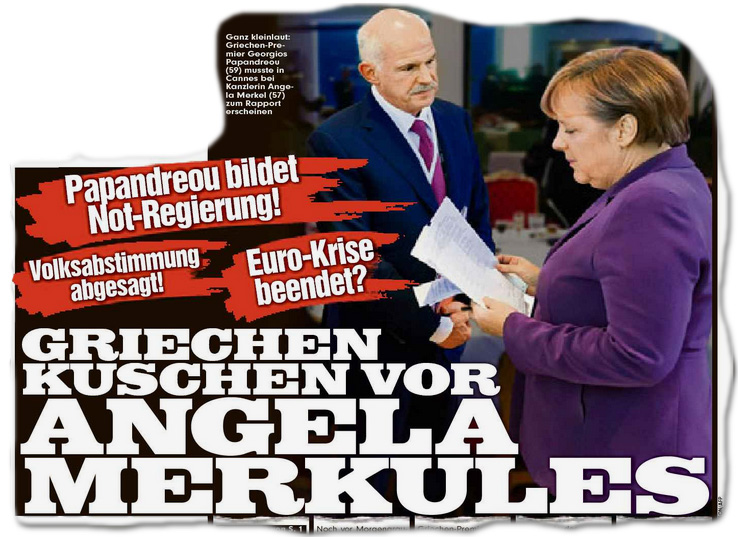 Euro-Krise beendet? Griechen kuschen vor Angela Merkules Papandreou bildet Not-Regierung! +++ Volksabstimmung abgesagt! 