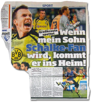 Großkreutz spottet: Wenn mein Sohn Schalke-Fan wird, dann kommt er ins Heim!