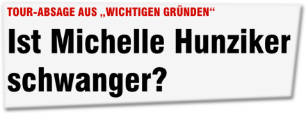TOUR-ABSAGE AUS "WICHTIGEN GRÜNDEN": Ist Michelle Hunziker schwanger?