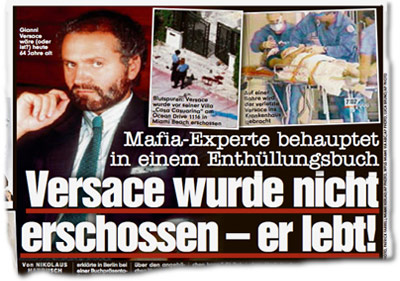 Mafia-Experte behauptet in einem Enthüllungsbuch: Versace wurde nicht erschossen – er lebt!