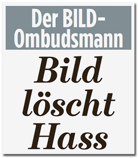 Der BILD-Ombudsmann - Bild löscht Hass