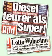 "Diesel teurer als Super" -- "Lotto-Wahnsinn"