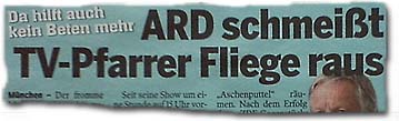 ARD schmeißt TV-Pfarrer Fliege raus