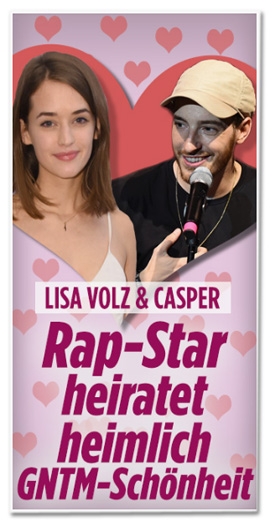 Screenshot Bild.de - Lisa Volz und Casper - Rap-Star heiratet heimlich GNTM-Schönheit