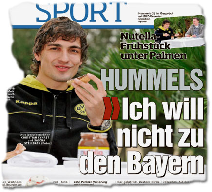 Nutella-Frühstück unter Palmen / Hummels: Ich will nicht zu den Bayern!