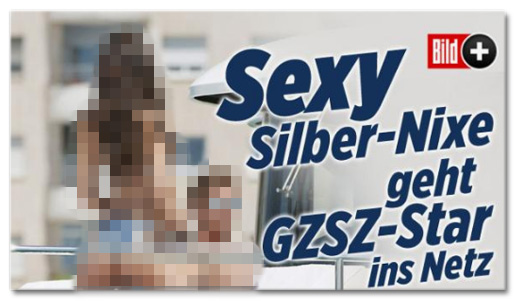 Ausriss Bild.de - Sexy Silber-Nixe geht GZSZ-Star ins Netz
