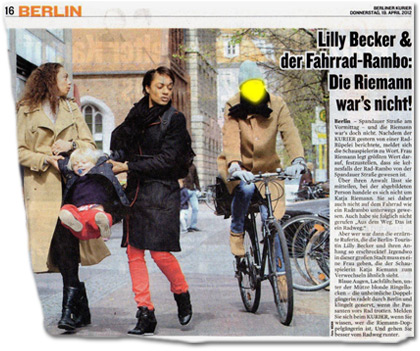 Lilly Becker & der Fahrrad-Rambo: Die Riemann war