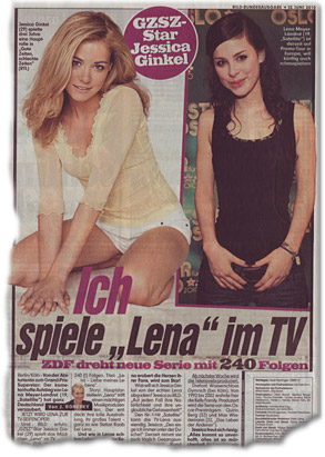 Ich spiele "Lena" im TV
