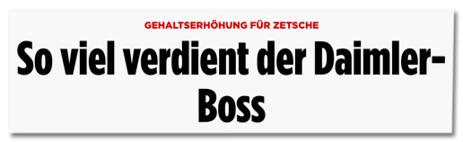 Screenshot Bild.de - Gehaltserhöhung für Zetsche - So viel verdient der Daimler-Boss