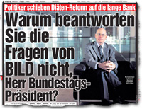 Warum beantworten Sie die Fragen von BILD nicht, Herr Bundestagspräsident?