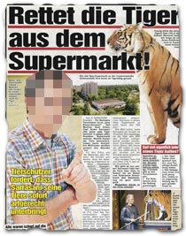 "Rettet die Tiger aus dem Supermarkt"