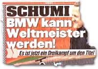 "Schumi: BMW kann Weltmeister werden!"