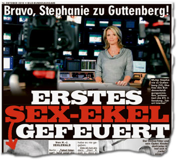 Erstes Sex-Ekel gefeuert Bravo, Stephanie zu Guttenberg!