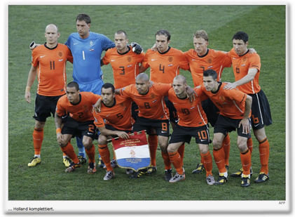 ... Holland komplettiert.