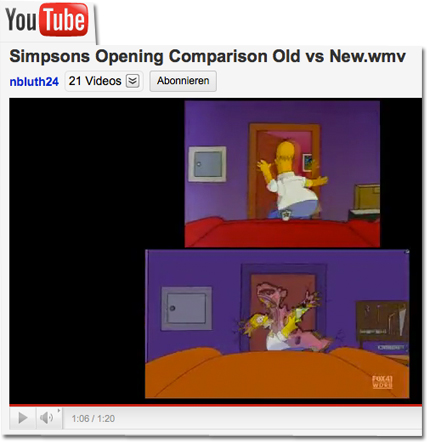 Simpsons Opening Comparison Old vs New