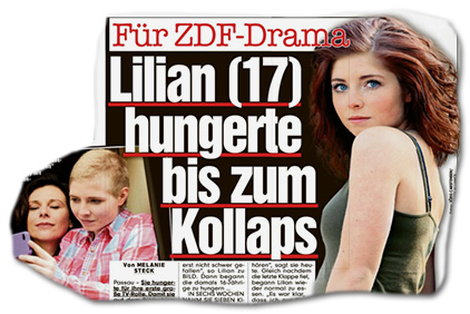 Für ZDF-Drama - Lilian (17) hungerte bis zum Kollaps