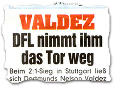 "Valdez: DFL nimmt ihm das Tor weg"