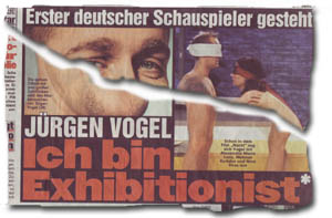 "Erster deutscher Schauspieler gesteht - Jürgen Vogel: Ich bin Exhibitionist"
